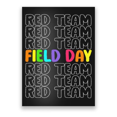 Red Team Let The Games Begin 2025 Field Day Spirit Squad Poster