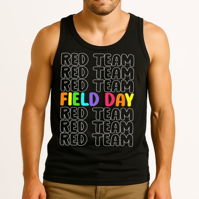 Red Team Let The Games Begin 2025 Field Day Spirit Squad Tank Top