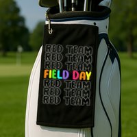 Red Team Let The Games Begin 2025 Field Day Spirit Squad Golf Towel
