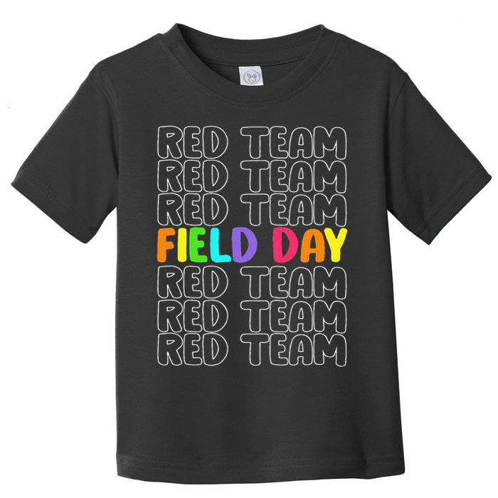 Red Team Let The Games Begin 2025 Field Day Spirit Squad Toddler T-Shirt