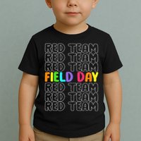 Red Team Let The Games Begin 2025 Field Day Spirit Squad Toddler T-Shirt