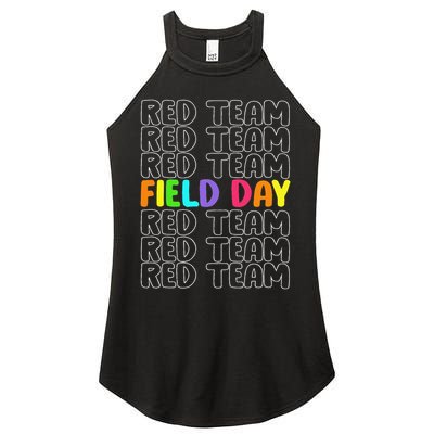 Red Team Let The Games Begin 2025 Field Day Spirit Squad Women's Perfect Tri Rocker Tank