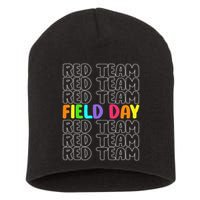 Red Team Let The Games Begin 2025 Field Day Spirit Squad Short Acrylic Beanie