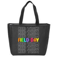 Red Team Let The Games Begin 2025 Field Day Spirit Squad Zip Tote Bag