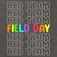 Red Team Let The Games Begin 2025 Field Day Spirit Squad Cotton Canvas Backpack