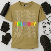 Red Team Let The Games Begin 2025 Field Day Spirit Squad Performance Shirt