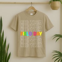 Red Team Let The Games Begin 2025 Field Day Spirit Squad T-Shirt