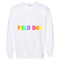 Red Team Let The Games Begin 2025 Field Day Spirit Squad Garment-Dyed Sweatshirt