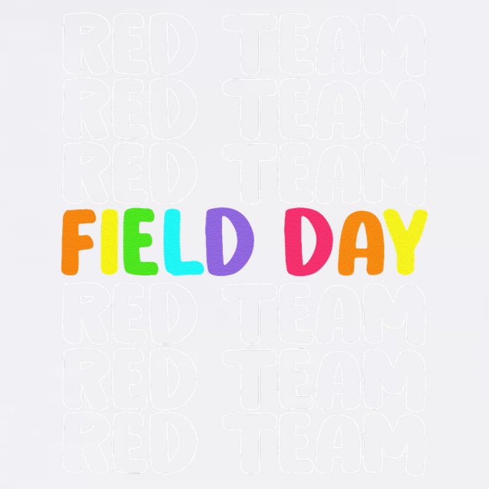Red Team Let The Games Begin 2025 Field Day Spirit Squad Garment-Dyed Sweatshirt