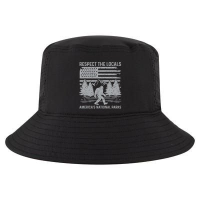 Respect The Locals Bigfoot National Park Bigfoot Cool Comfort Performance Bucket Hat