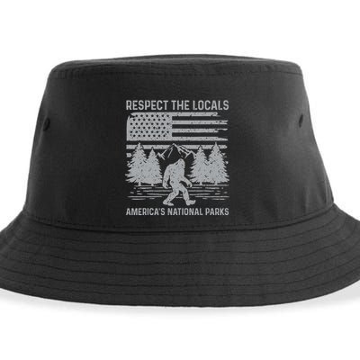 Respect The Locals Bigfoot National Park Bigfoot Sustainable Bucket Hat