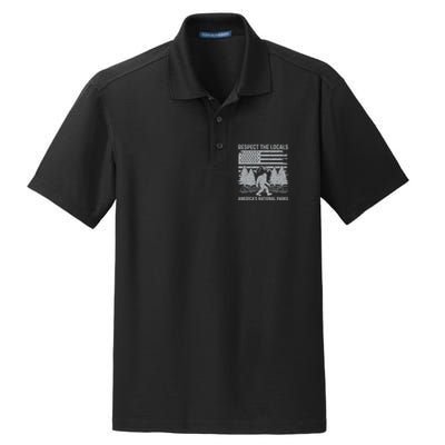 Respect The Locals Bigfoot National Park Bigfoot Dry Zone Grid Polo