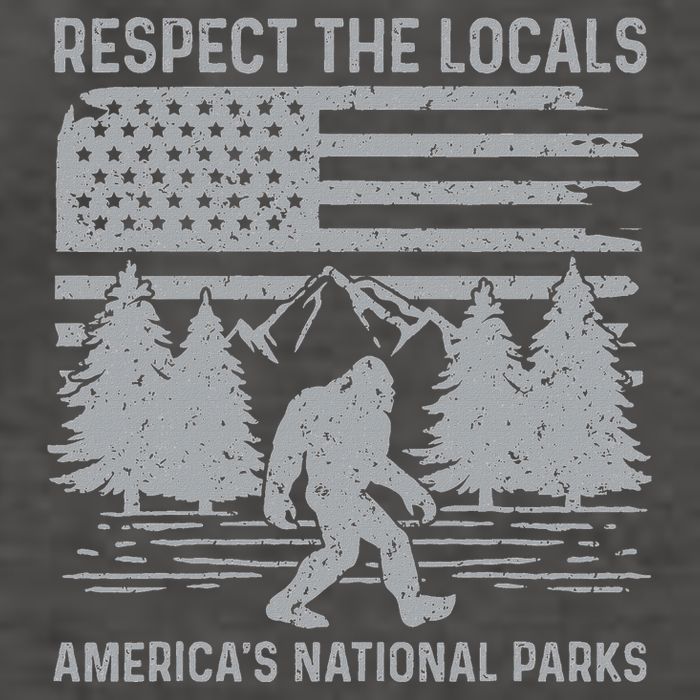 Respect The Locals Bigfoot National Park Bigfoot Vector Backpack