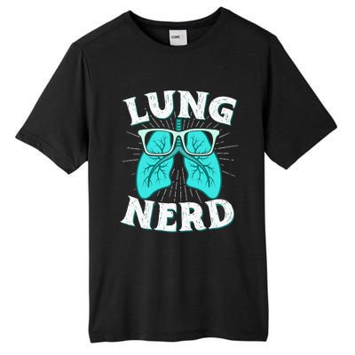 Respiratory Therapist Lung Nerd RRT CRT RT Pulmonologist Tall Fusion ChromaSoft Performance T-Shirt