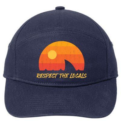 Respect The Locals ✅ Shark Week 7-Panel Snapback Hat