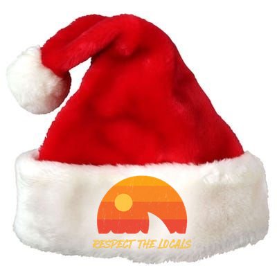 Respect The Locals ✅ Shark Week Premium Christmas Santa Hat