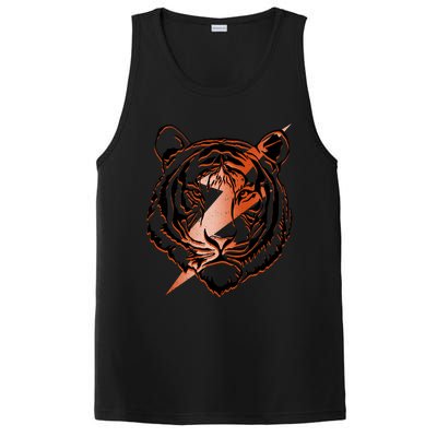 Retro Tiger Lover Tiger Head Tiger Face PosiCharge Competitor Tank