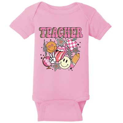 Retro Teacher Life Teacher Appreciation Baby Bodysuit