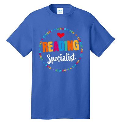 Reading Teacher Literacy Coach Principal Reading Specialist Cool Gift Tall T-Shirt