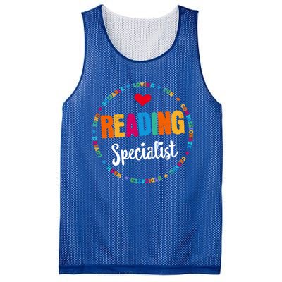 Reading Teacher Literacy Coach Principal Reading Specialist Cool Gift Mesh Reversible Basketball Jersey Tank