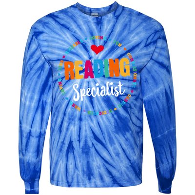 Reading Teacher Literacy Coach Principal Reading Specialist Cool Gift Tie-Dye Long Sleeve Shirt