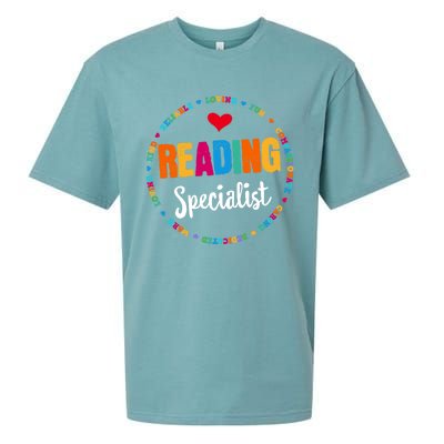 Reading Teacher Literacy Coach Principal Reading Specialist Cool Gift Sueded Cloud Jersey T-Shirt