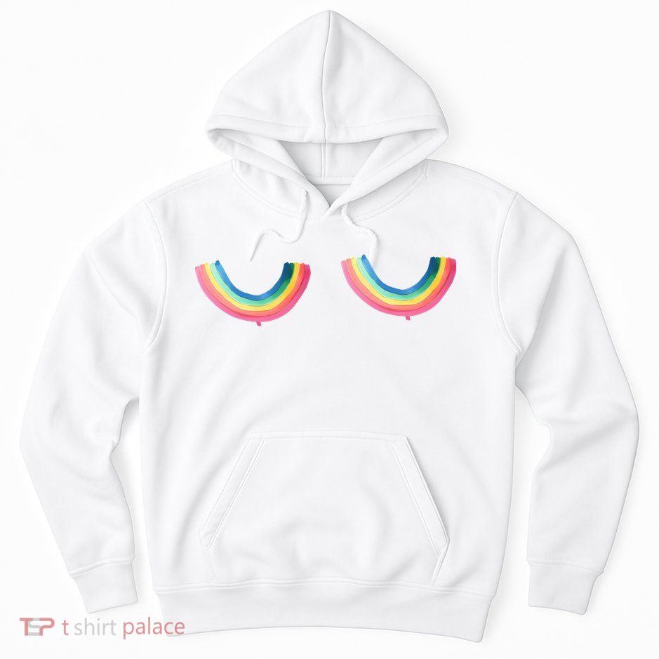 Rainbow Titties Lgbt Queer Hoodie