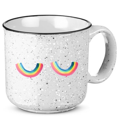Rainbow Titties Lgbt Queer 15oz Campfire Ceramic Mug