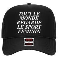 Retro Tout Le Monde Regarde Le Sport Feminin Women Apparel High Crown Mesh Back Trucker Hat