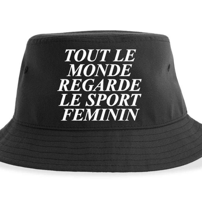 Retro Tout Le Monde Regarde Le Sport Feminin Women Apparel Sustainable Bucket Hat