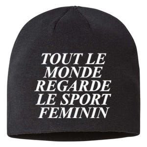 Retro Tout Le Monde Regarde Le Sport Feminin Women Apparel Sustainable Beanie