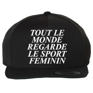 Retro Tout Le Monde Regarde Le Sport Feminin Women Apparel Wool Snapback Cap