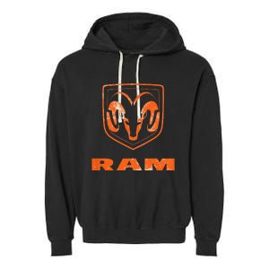 R.A.M Trucks Logo Distressed Garment-Dyed Fleece Hoodie