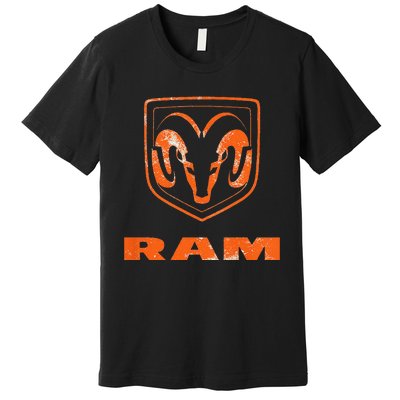 R.A.M Trucks Logo Distressed Premium T-Shirt