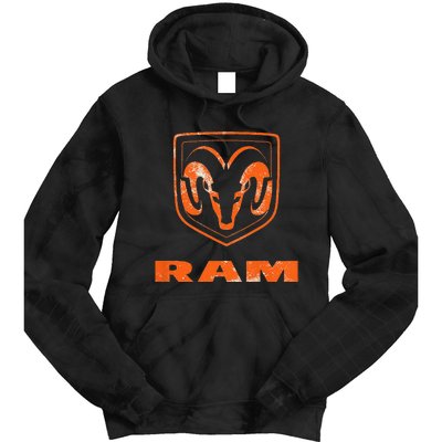 R.A.M Trucks Logo Distressed Tie Dye Hoodie