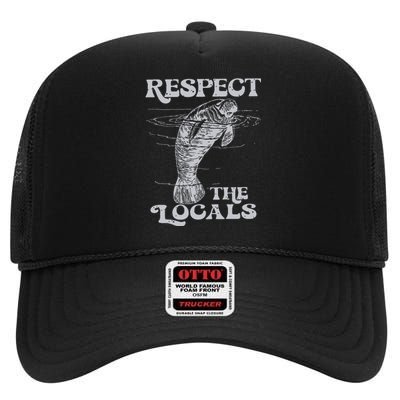 Respect The Locals High Crown Mesh Back Trucker Hat