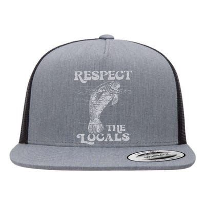 Respect The Locals Flat Bill Trucker Hat