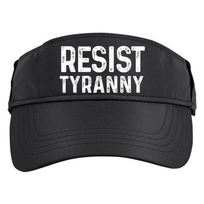 Resist Tyranny Libertarian Conservative USA Liberty Freedom Adult Drive Performance Visor