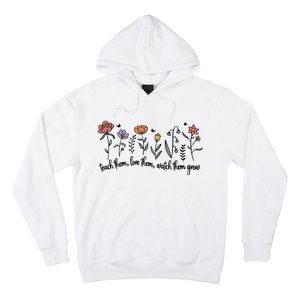 Retro Teacher Life , Floral Flower Hoodie