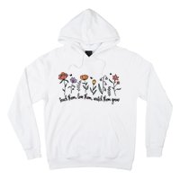 Retro Teacher Life , Floral Flower Hoodie