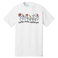 Retro Teacher Life , Floral Flower Tall T-Shirt