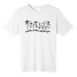 Retro Teacher Life , Floral Flower Tall Fusion ChromaSoft Performance T-Shirt