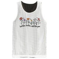 Retro Teacher Life , Floral Flower Mesh Reversible Basketball Jersey Tank