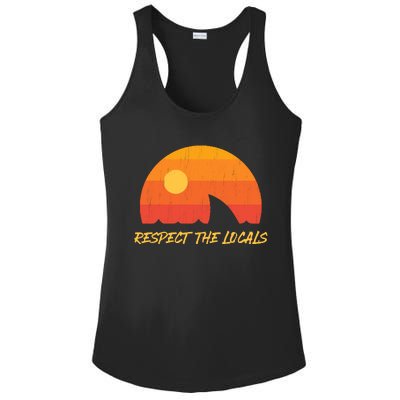 Respect The Locals ✅ Shark Week Ladies PosiCharge Competitor Racerback Tank