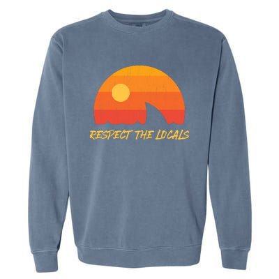 Respect The Locals ✅ Shark Week Garment-Dyed Sweatshirt