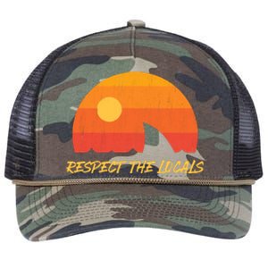 Respect The Locals ✅ Shark Week Retro Rope Trucker Hat Cap