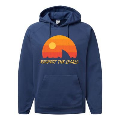 Respect The Locals ✅ Shark Week Performance Fleece Hoodie