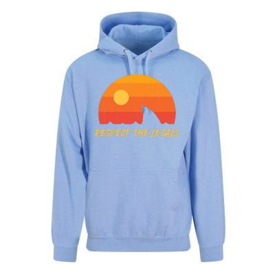 Respect The Locals ✅ Shark Week Unisex Surf Hoodie