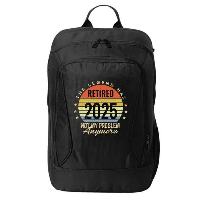 Retro The Legend Has Retired 2025 Not My Problem Anymore City Backpack
