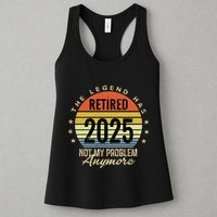 Retro The Legend Has Retired 2025 Not My Problem Anymore Womens Tank Top
